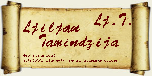 Ljiljan Tamindžija vizit kartica